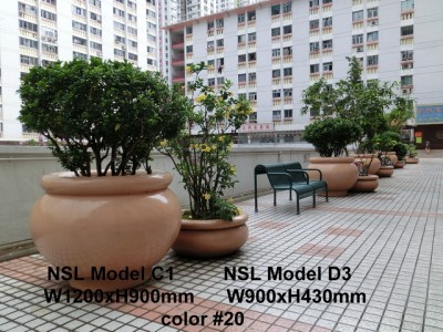 NSL Model C1 Fibreglass Reinforced Planters