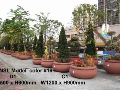 NSL Model D1 Fibreglass Reinforced Planters