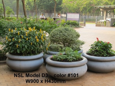 NSL Model D3 Fibreglass Reinforced Planters