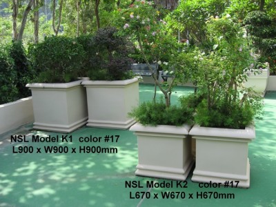 NSL Model K1 Fibreglass Reinforced Planters