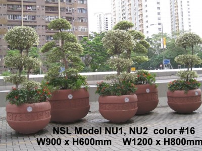 NSL Model NU1 Fibreglass Reinforced Planters