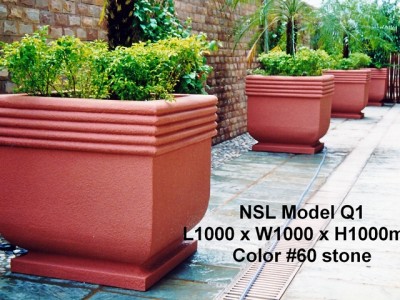 NSL Model Q1 Fibreglass Reinforced Planters