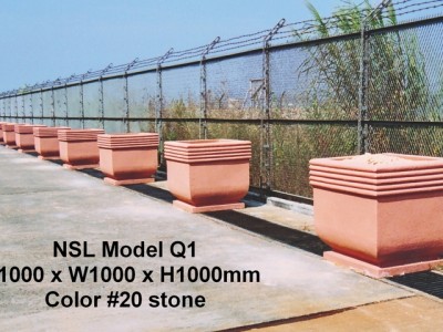 NSL Model Q1 Fibreglass Reinforced Planters